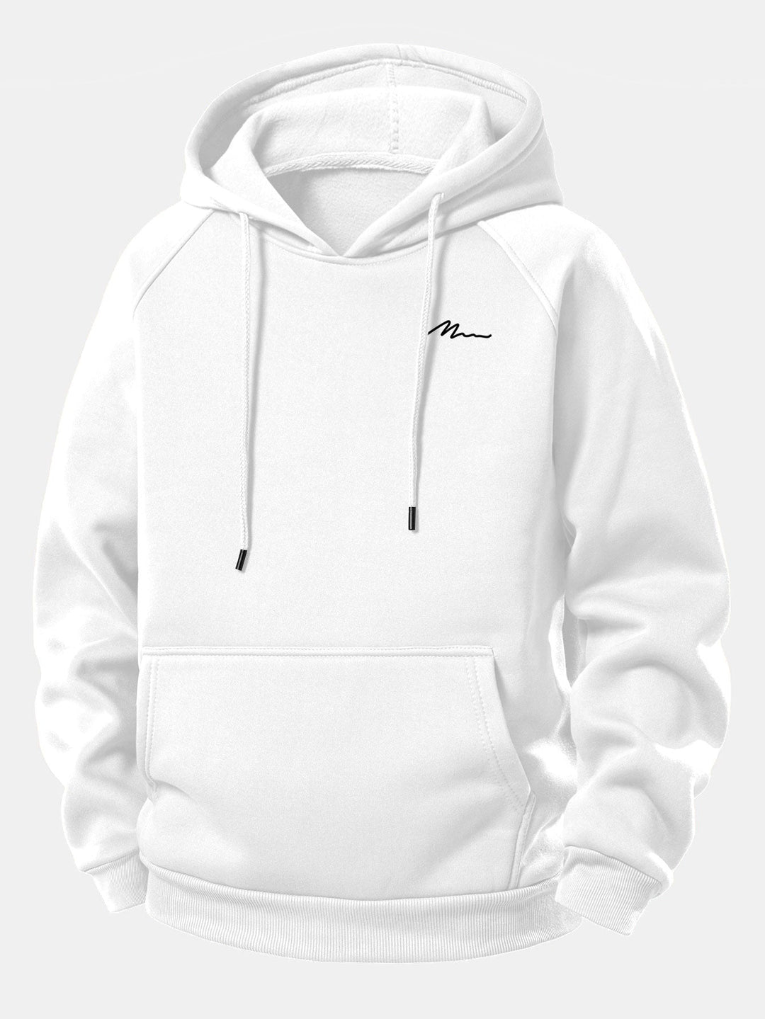 Men Print Drawstring Hoodie