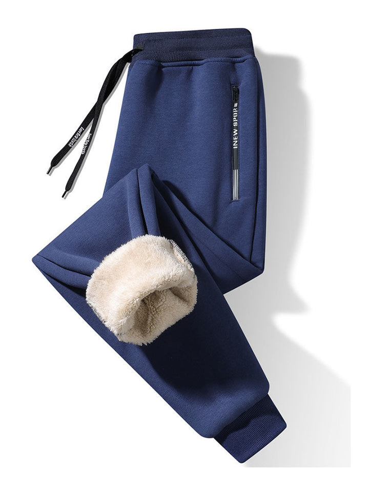 Warm Fleece-Lined Jogger Pants