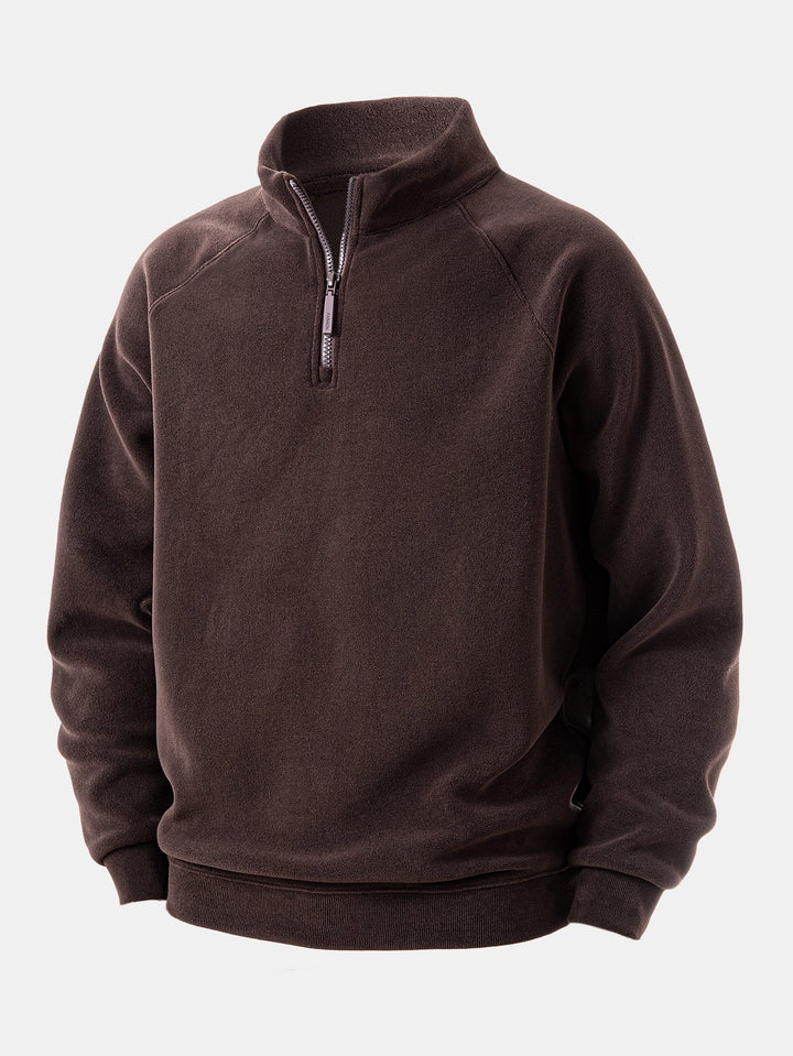 Polar Fleece Quarter Zip Sweatshirt