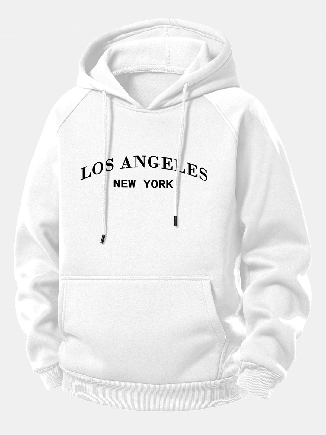 Los Angeles Print Drawstring Hoodie