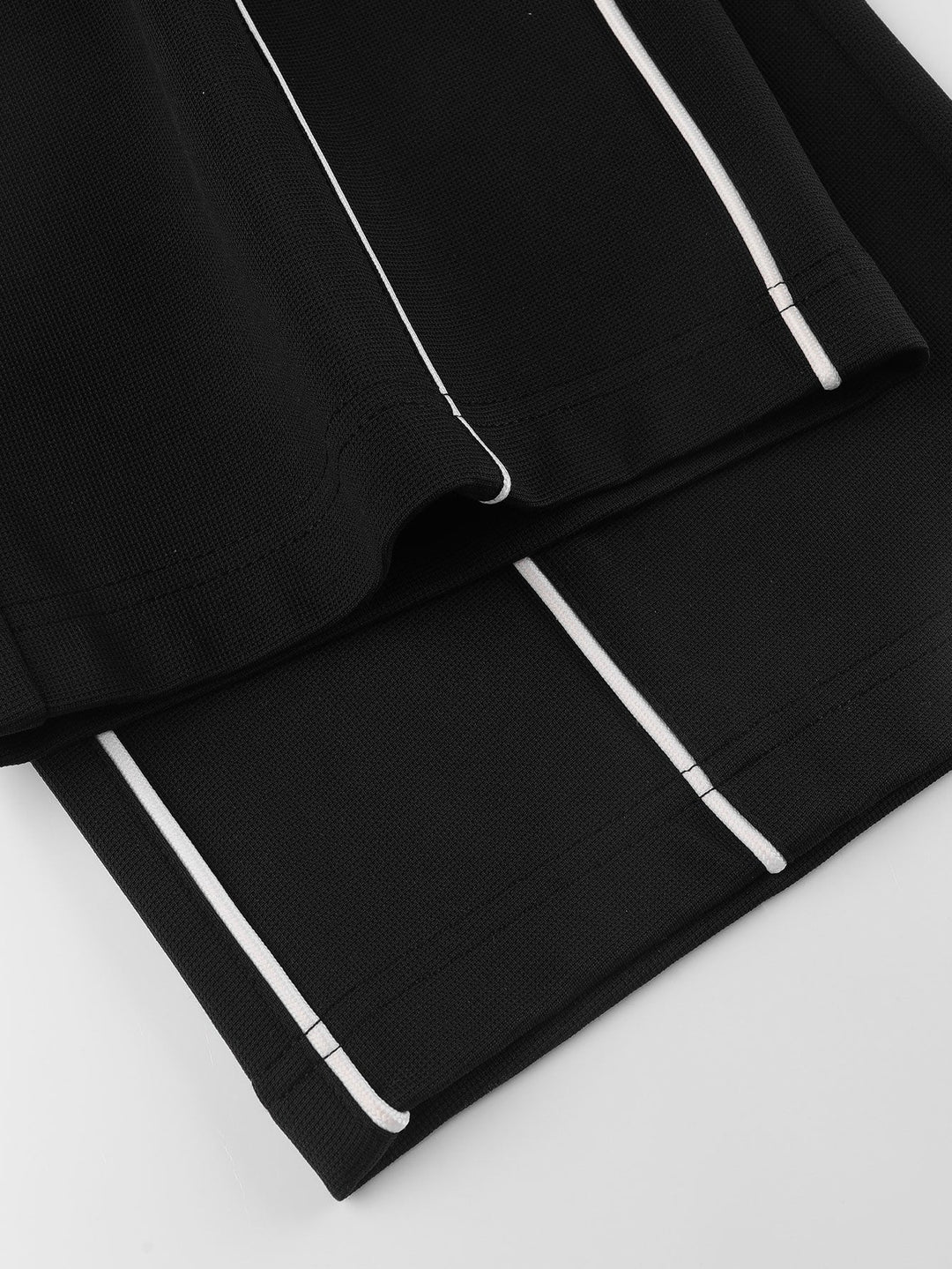 Calças de Perna Larga com Listras Laterais