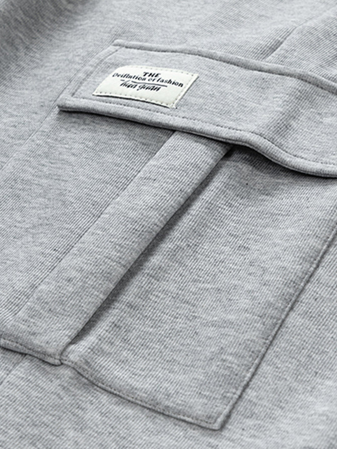 Camiseta Waffle 2 em 1 de Manga Longa com Caimento Relaxado & Calças Cargo de Jersey com Pernas Retas e Caimento Relaxado