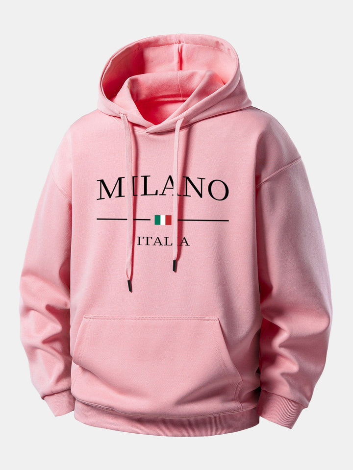 Milano Print Relax Fit Hoodie
