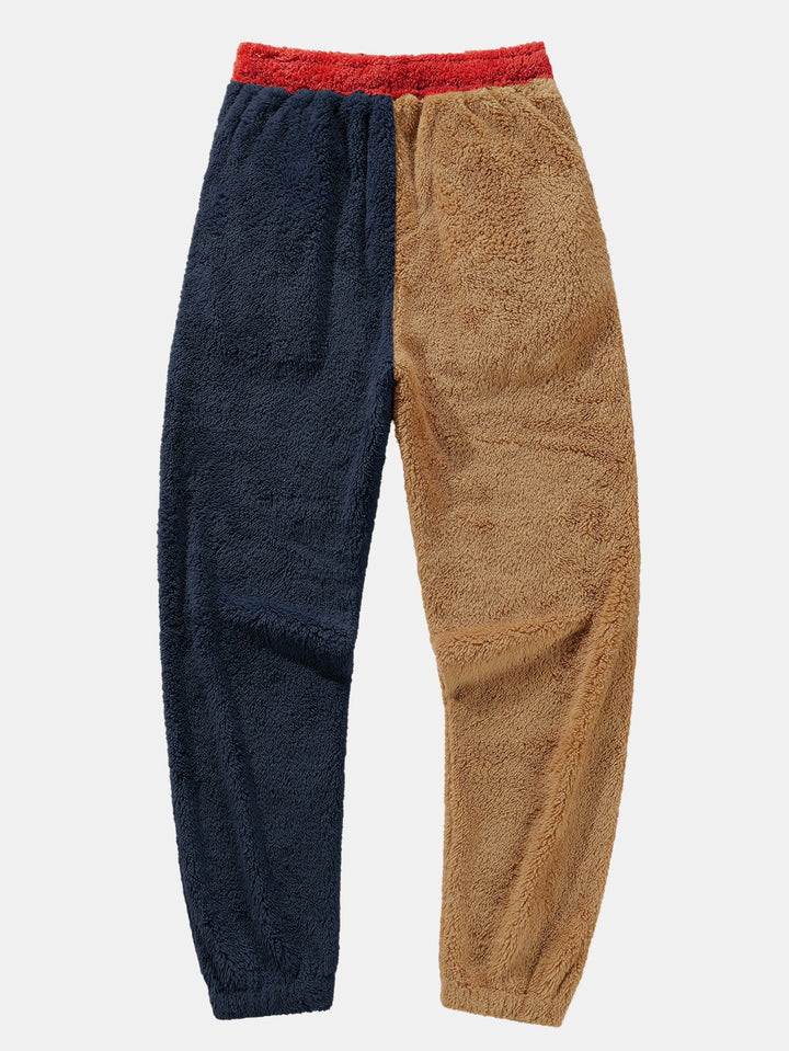 Color Block Teddy Hoodie & Color Block Teddy Jogger Pants