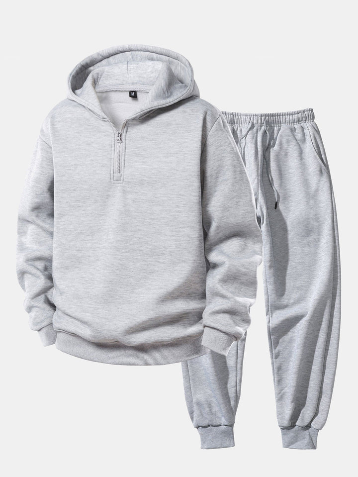 Quarter Zip Hoodie & Jogger Pants