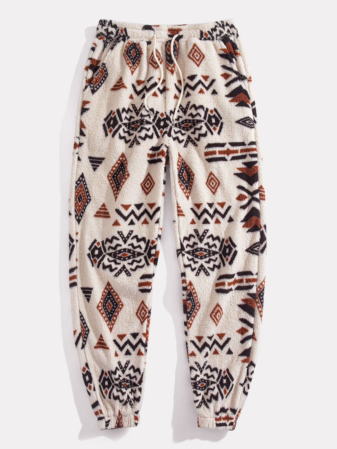 Aztec Print Teddy Hoodie & Jogging Pants