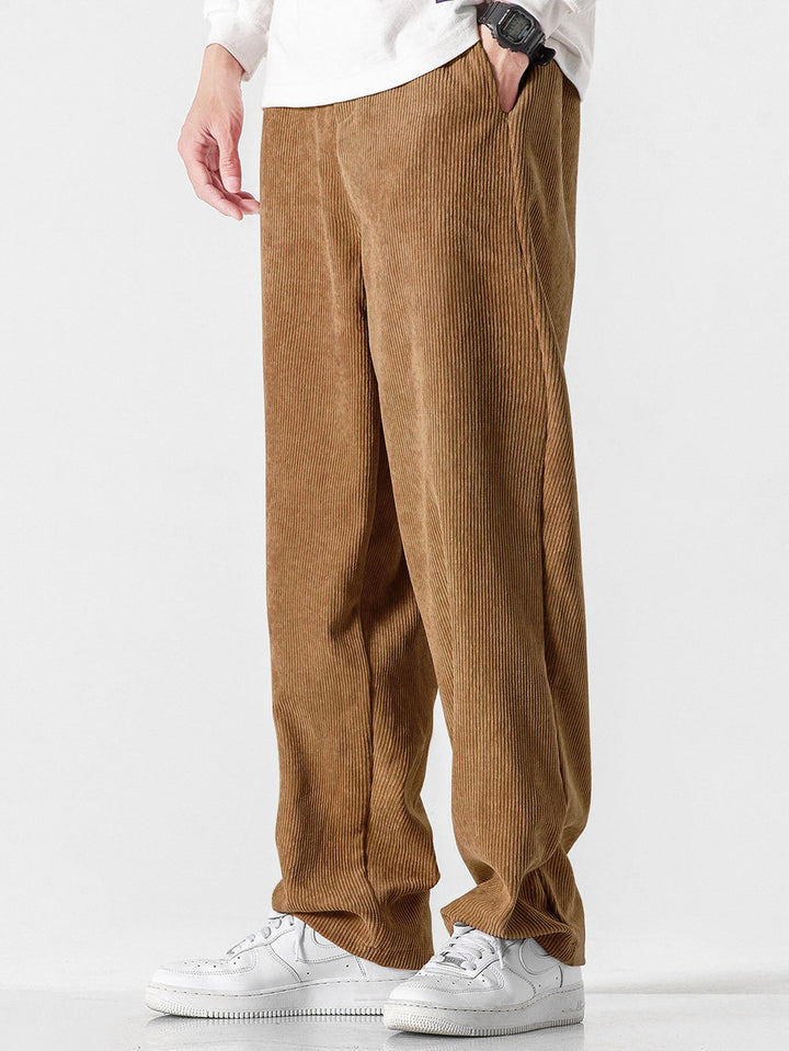 Straight Leg Corduroy Pants