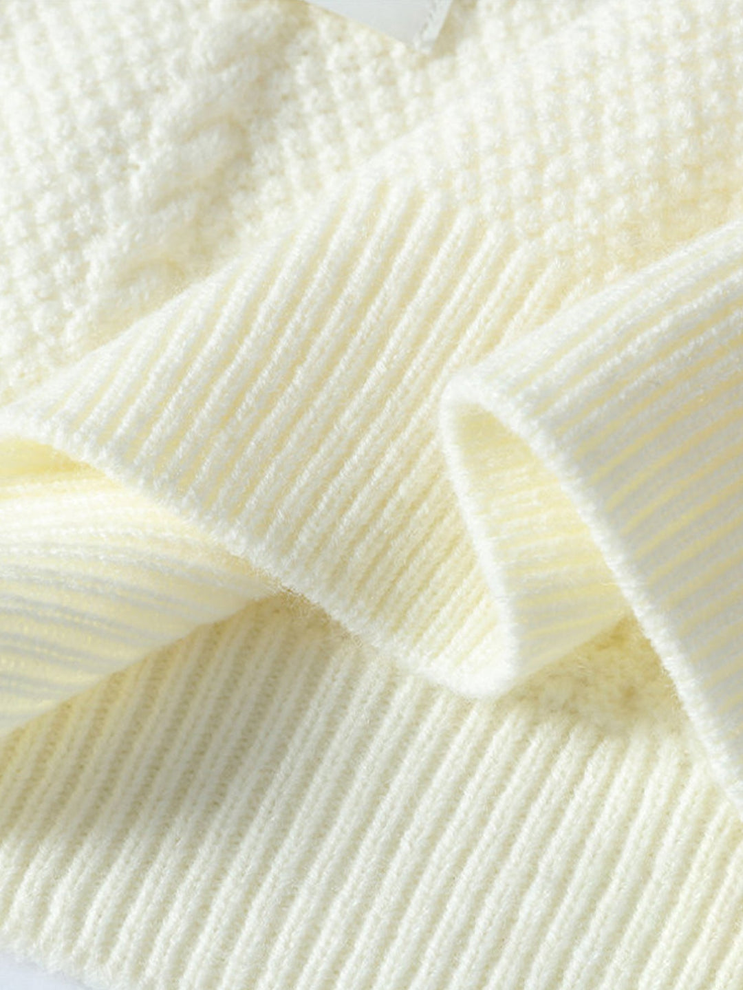 Plaid Crew Neck Knit Sweater