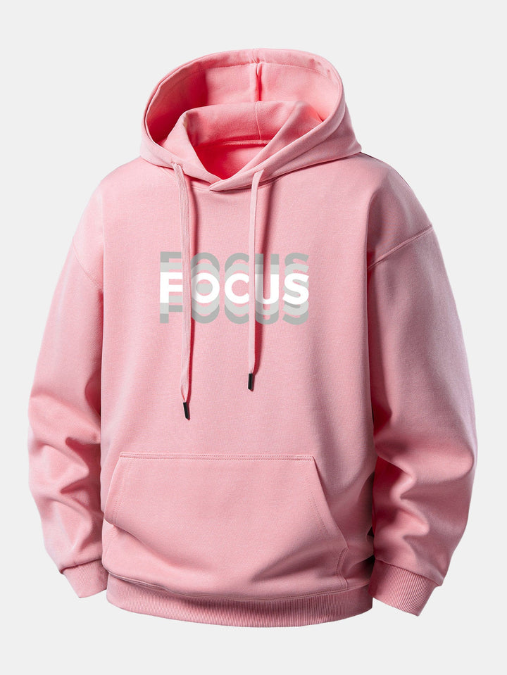 Focus Print Relax Fit Hoodie