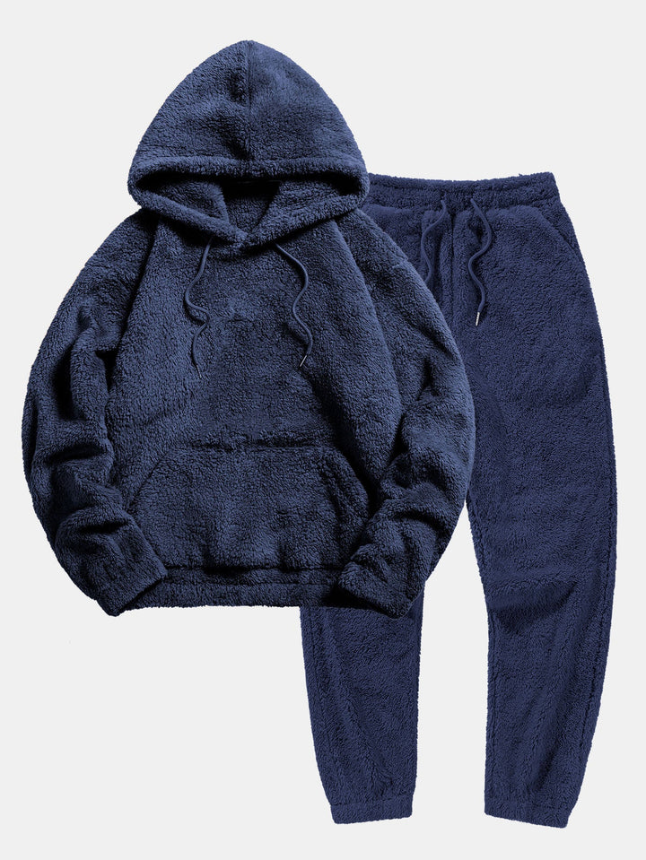 Basic Teddy Hoodie & Teddy Jogger Pants
