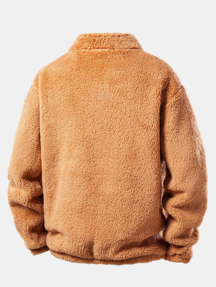 Quarter Zip Teddy Sweatshirt