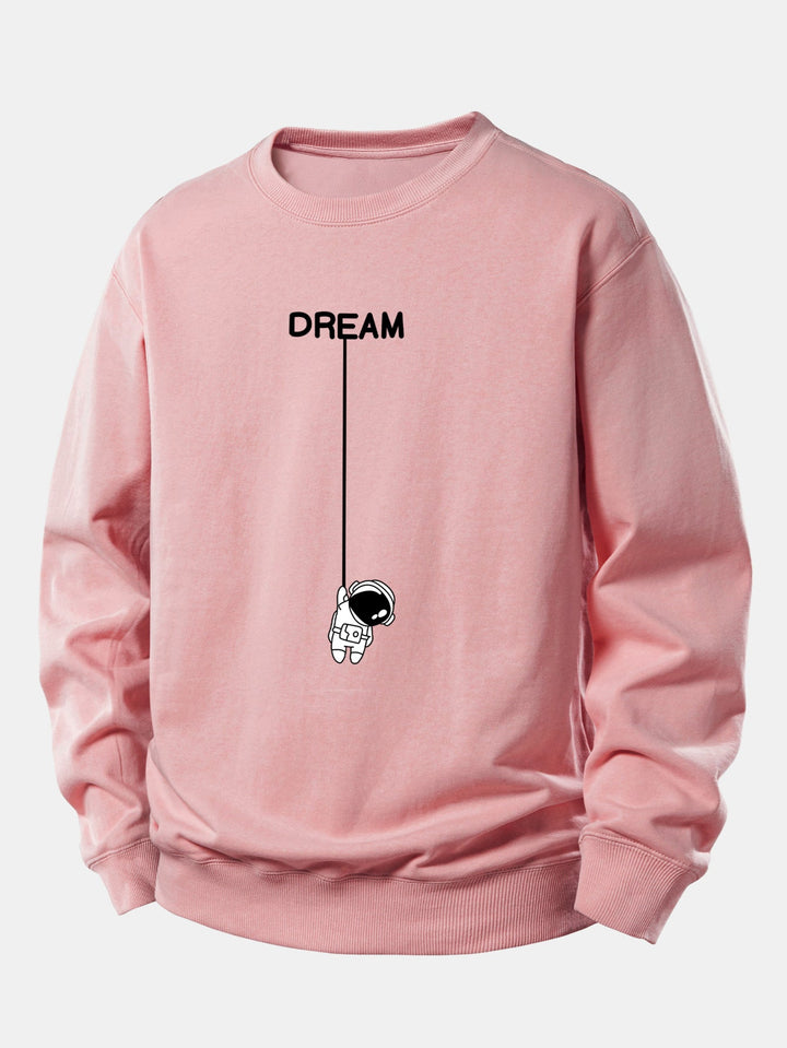 Dream Astronaut Print Relax Fit Sweatshirt