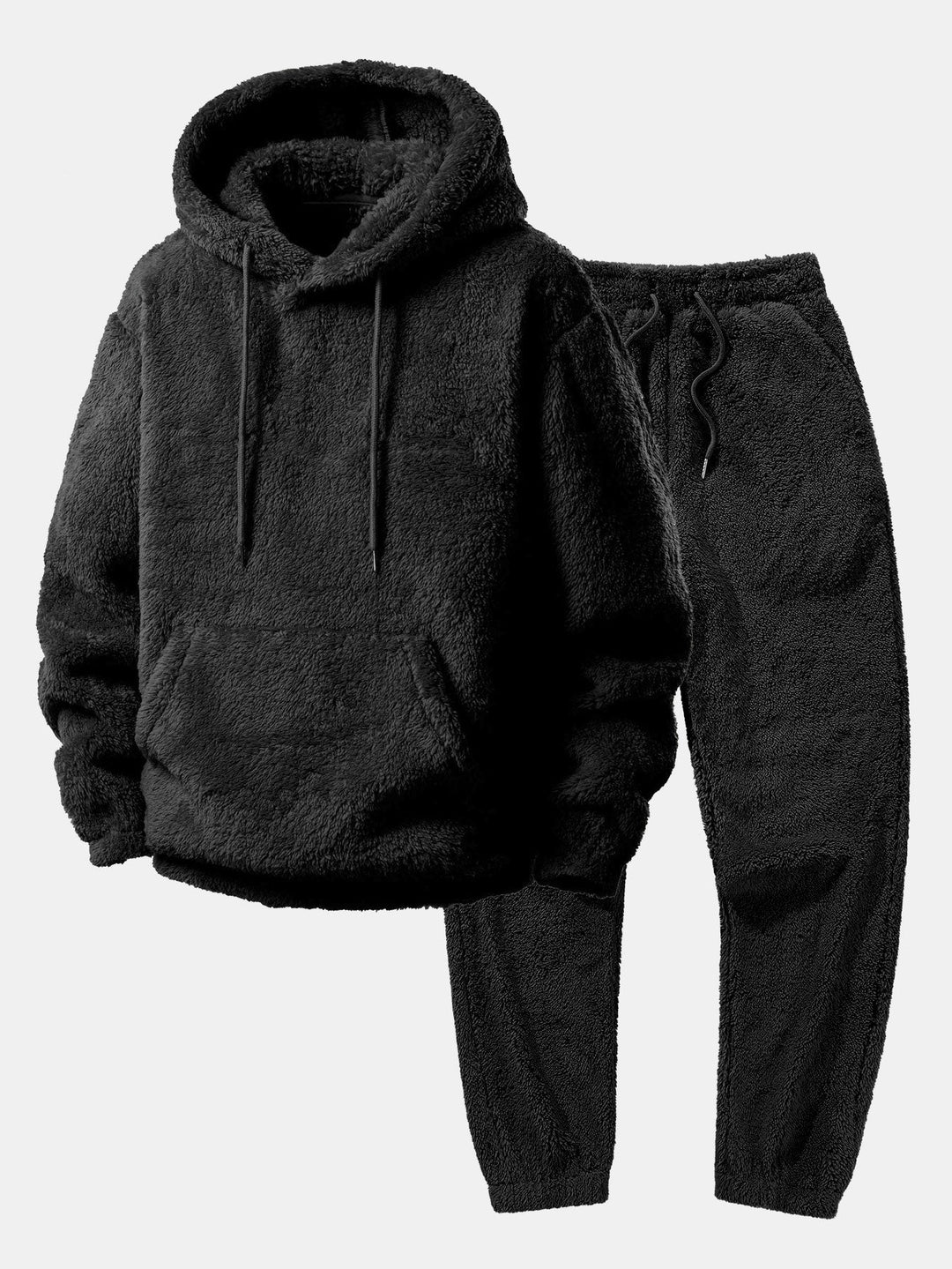 Basic Teddy Hoodie & Teddy Jogger Pants