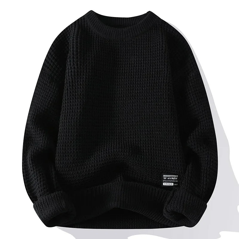 Hudson Waffle Crewneck Sweater