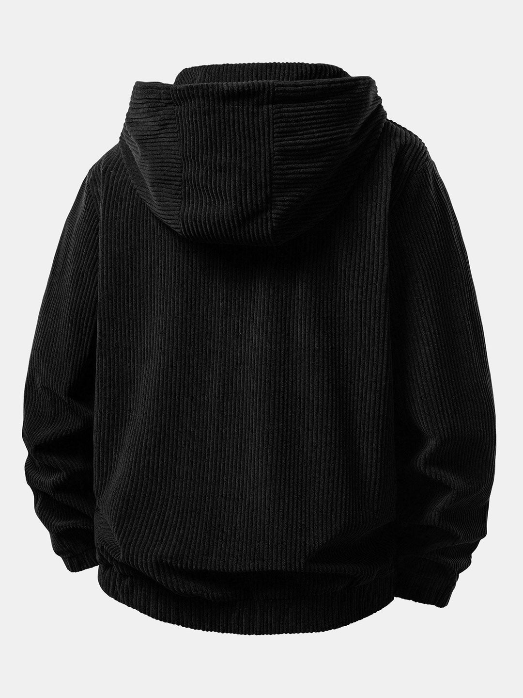 Corduroy Zip-Up Hoodie