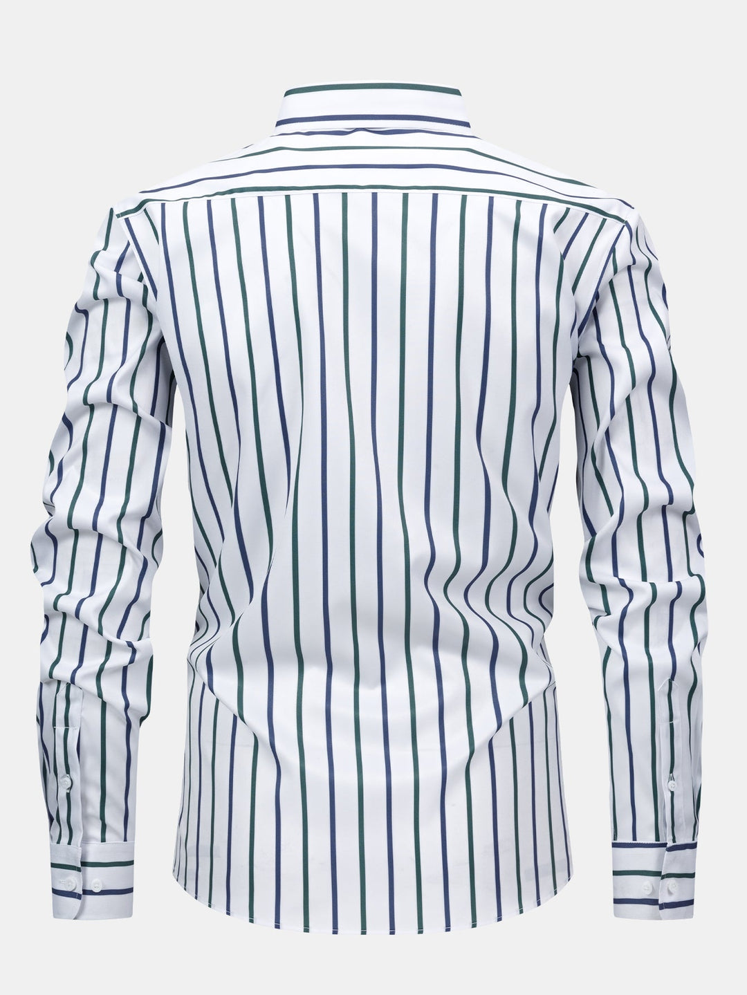 Long Sleeve Stripe Button Up Shirt