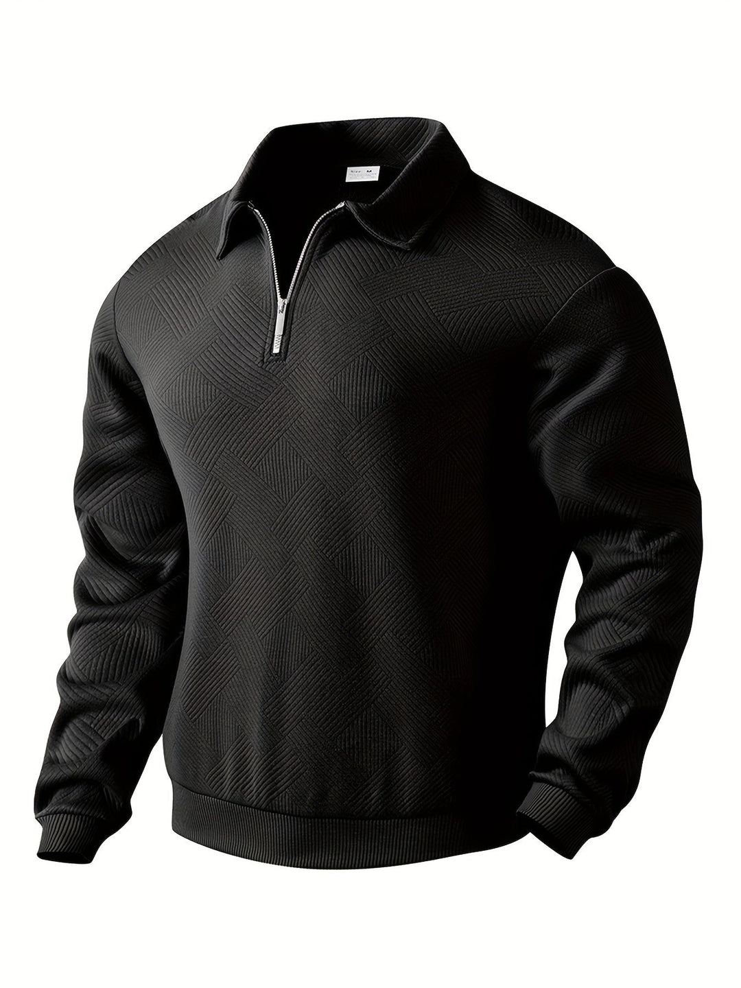 Elite™ - Vintage Geometric Design Sweater With Zipper