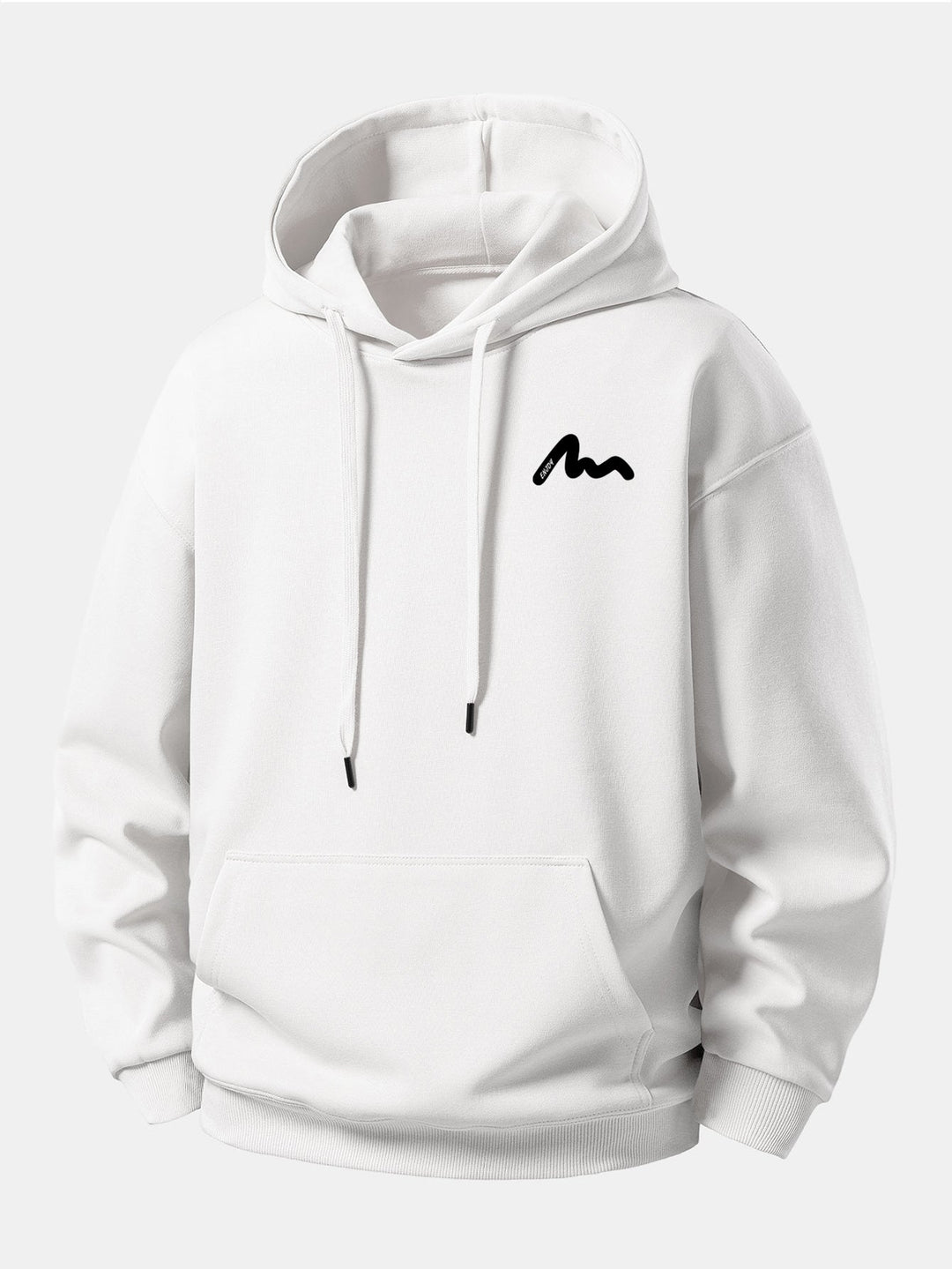 Letter Print Relax Fit Hoodie