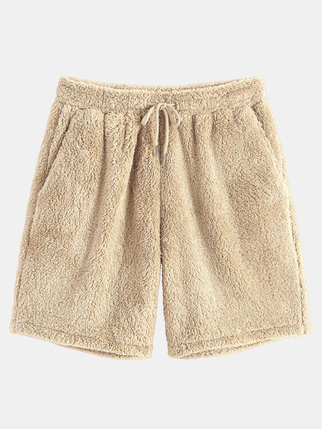 Basic Teddy Hoodie & Teddy Drawstring Shorts