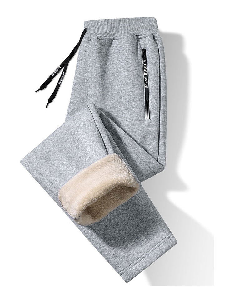 Warm Fleece-Lined Straight Leg Pants