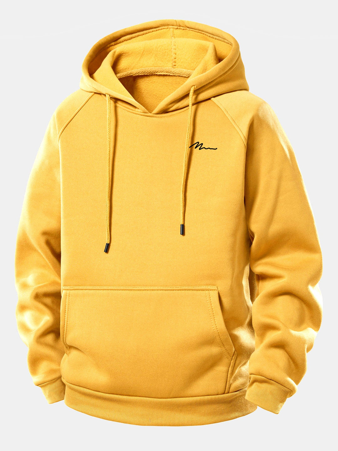 Men Print Drawstring Hoodie