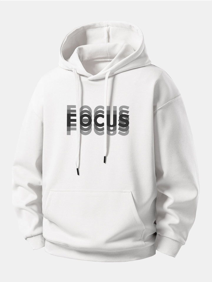 Focus Print Relax Fit Hoodie