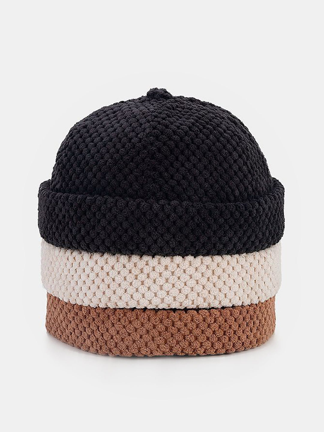 Retro Corduroy Solid Beanie Hat