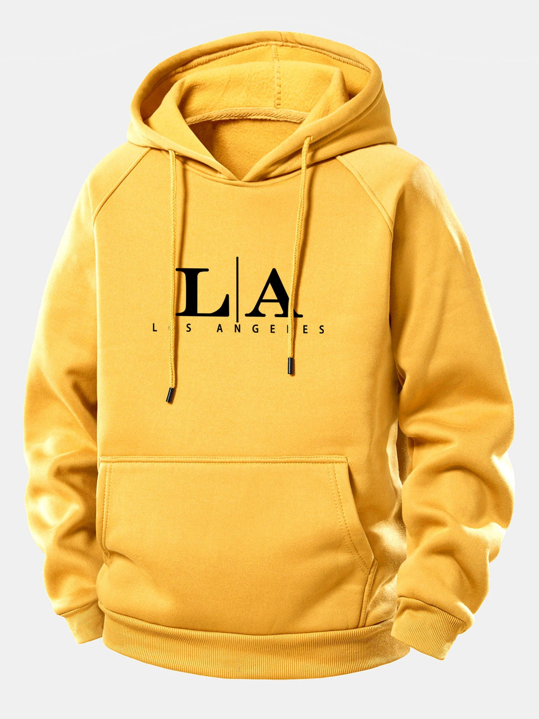 Los Angeles Print Drawstring Hoodie