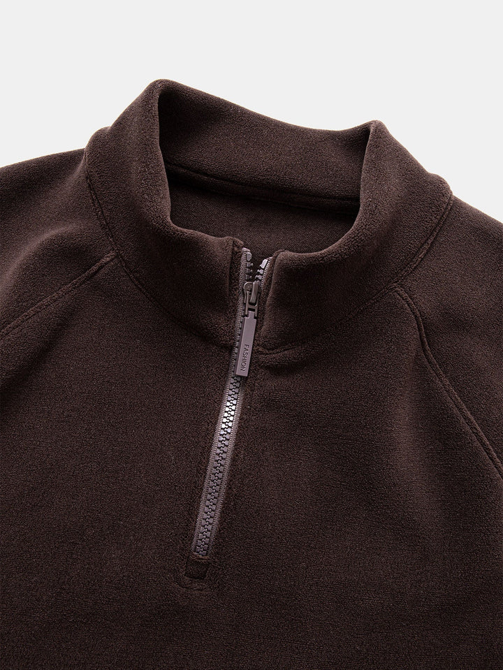 Polar Fleece Quarter Zip Sweatshirt
