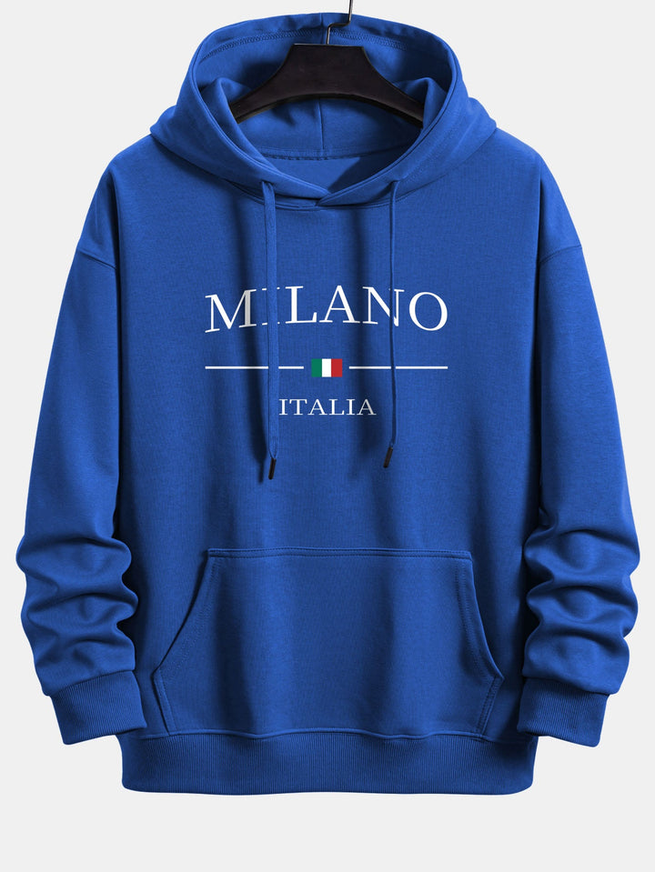 Milano Print Relax Fit Hoodie