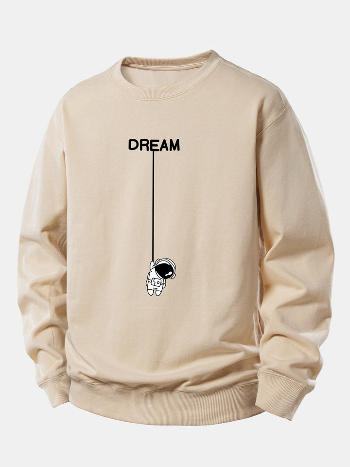Dream Astronaut Print Relax Fit Sweatshirt