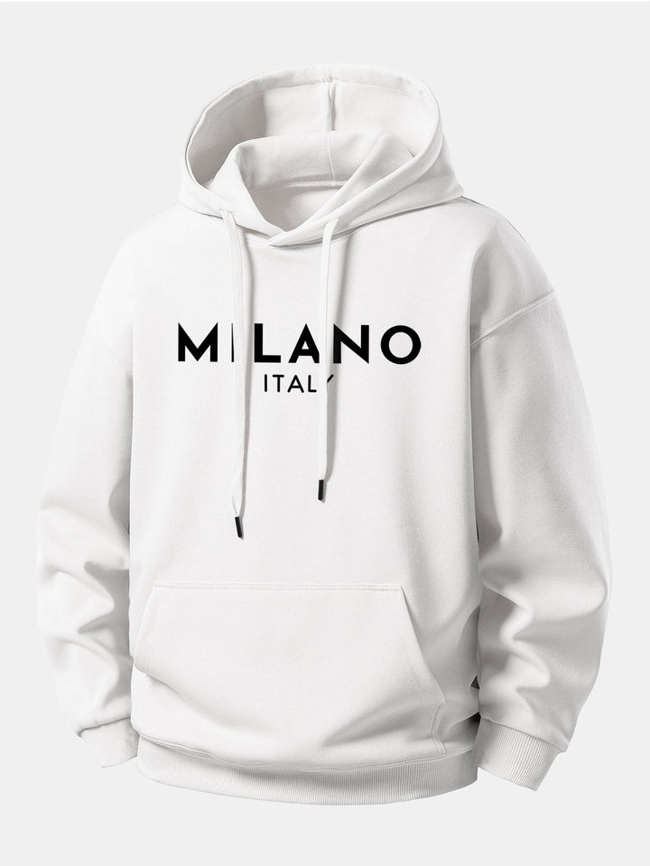 Milano Print Relax Fit Hoodie