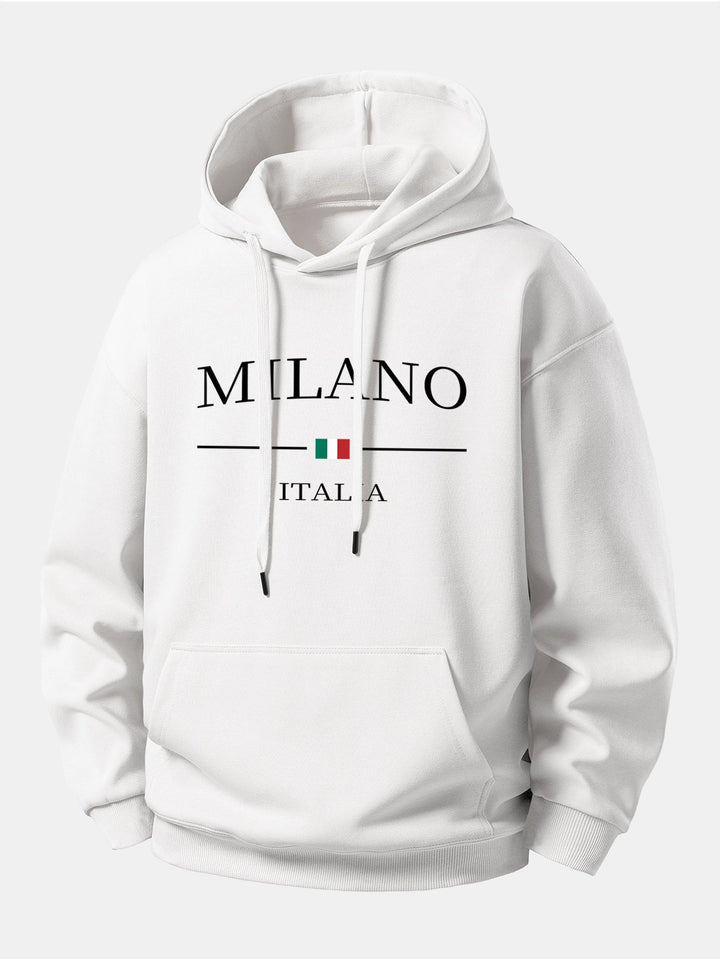 Milano Print Relax Fit Hoodie