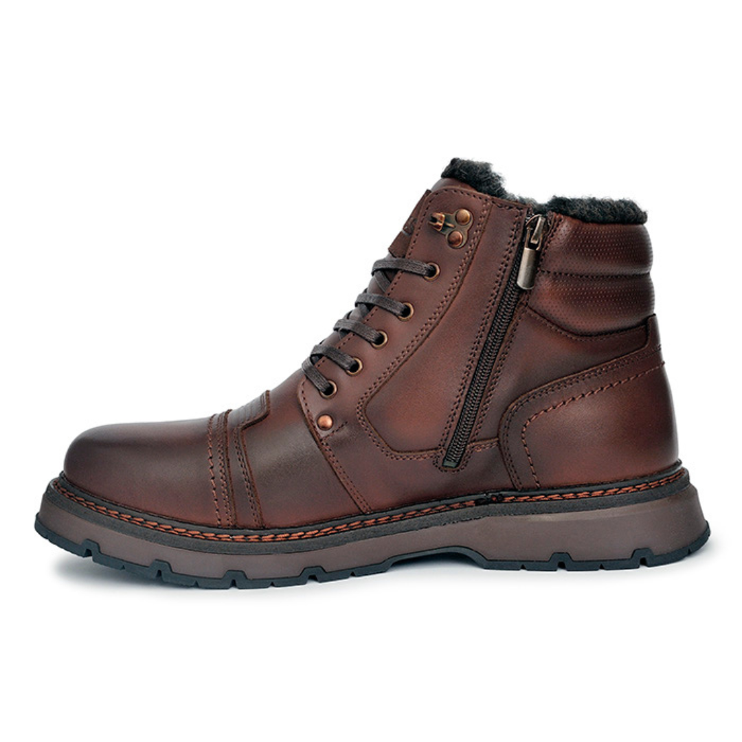 Men’s Winter Boots in Genuine Brown Leather