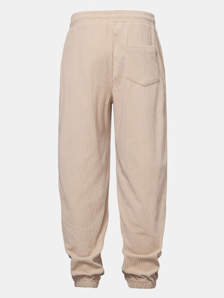 Corduroy Hoodie With Kangaroo Pocket & Corduroy Jogger Pants