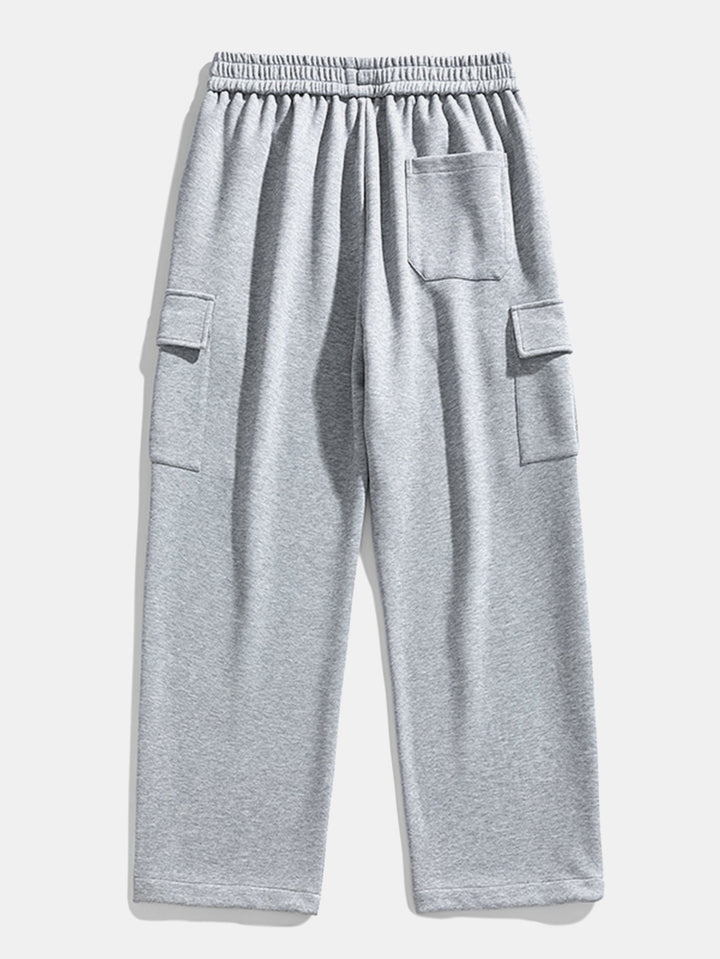 Camiseta Waffle 2 em 1 de Manga Longa com Caimento Relaxado & Calças Cargo de Jersey com Pernas Retas e Caimento Relaxado