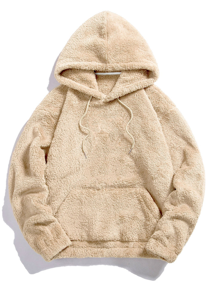 Basic Teddy Hoodie & Teddy Drawstring Shorts