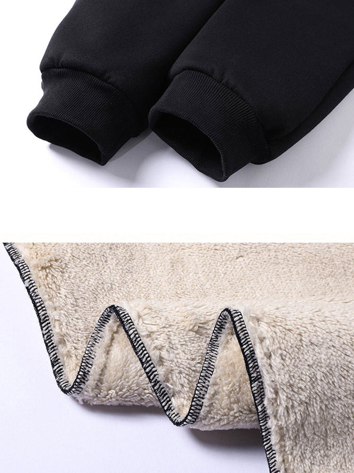 Warm Fleece-Lined Jogger Pants