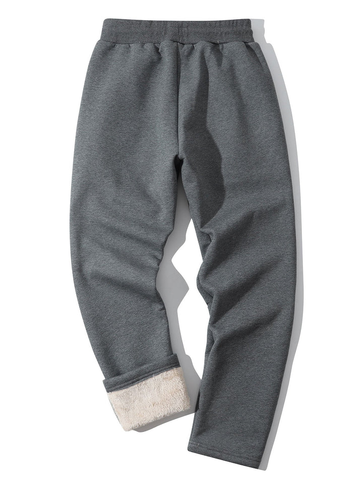 3 Pieces Teddy Lined Straight Leg Pants