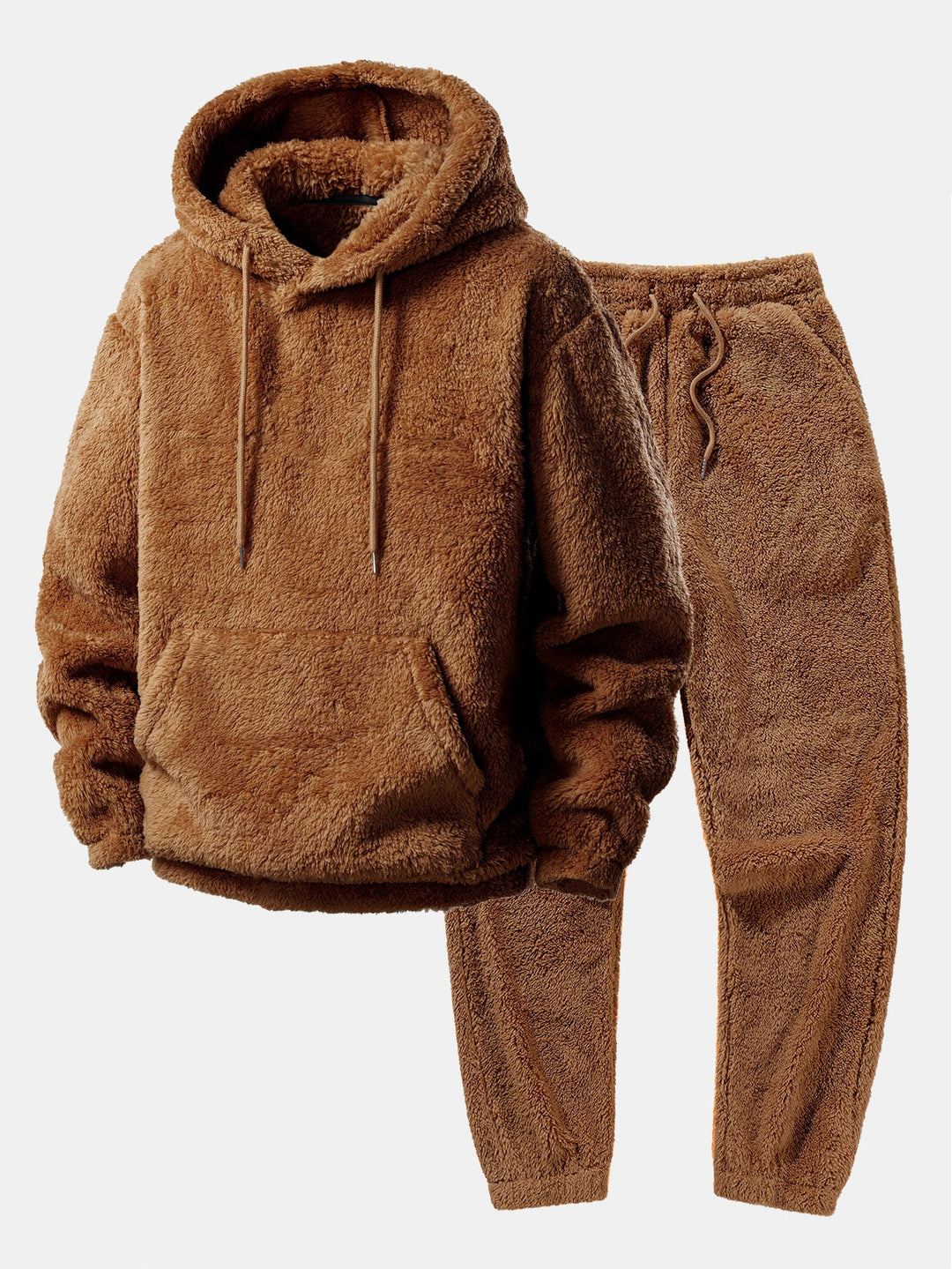 Basic Teddy Hoodie & Teddy Jogger Pants