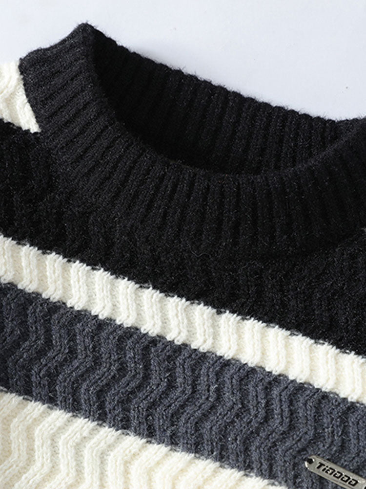 Striped Crew Neck Sweater