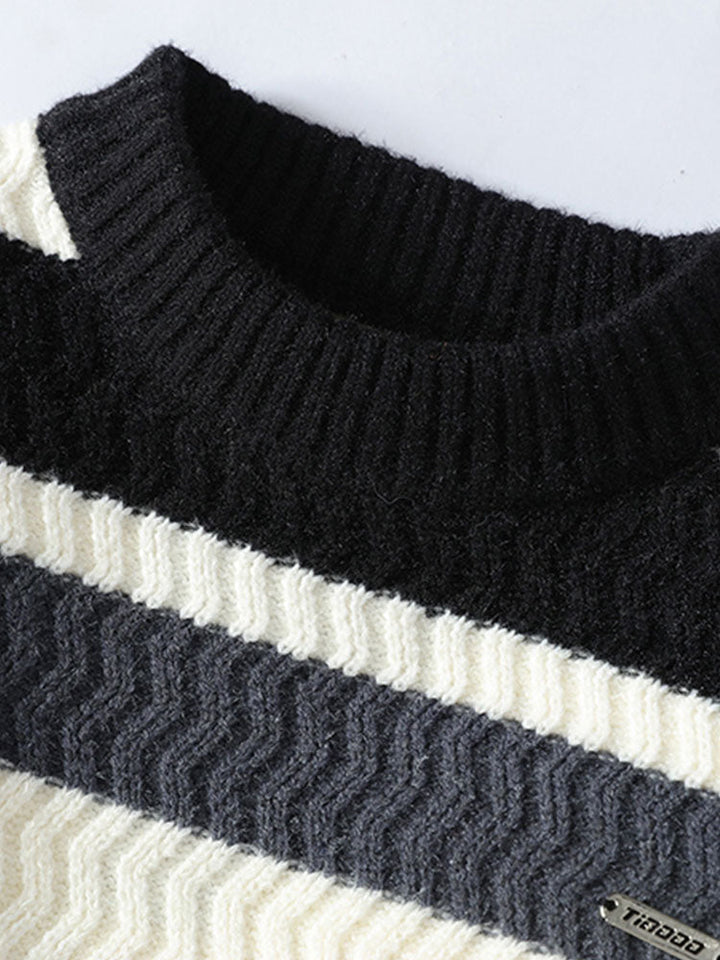 Striped Crew Neck Sweater