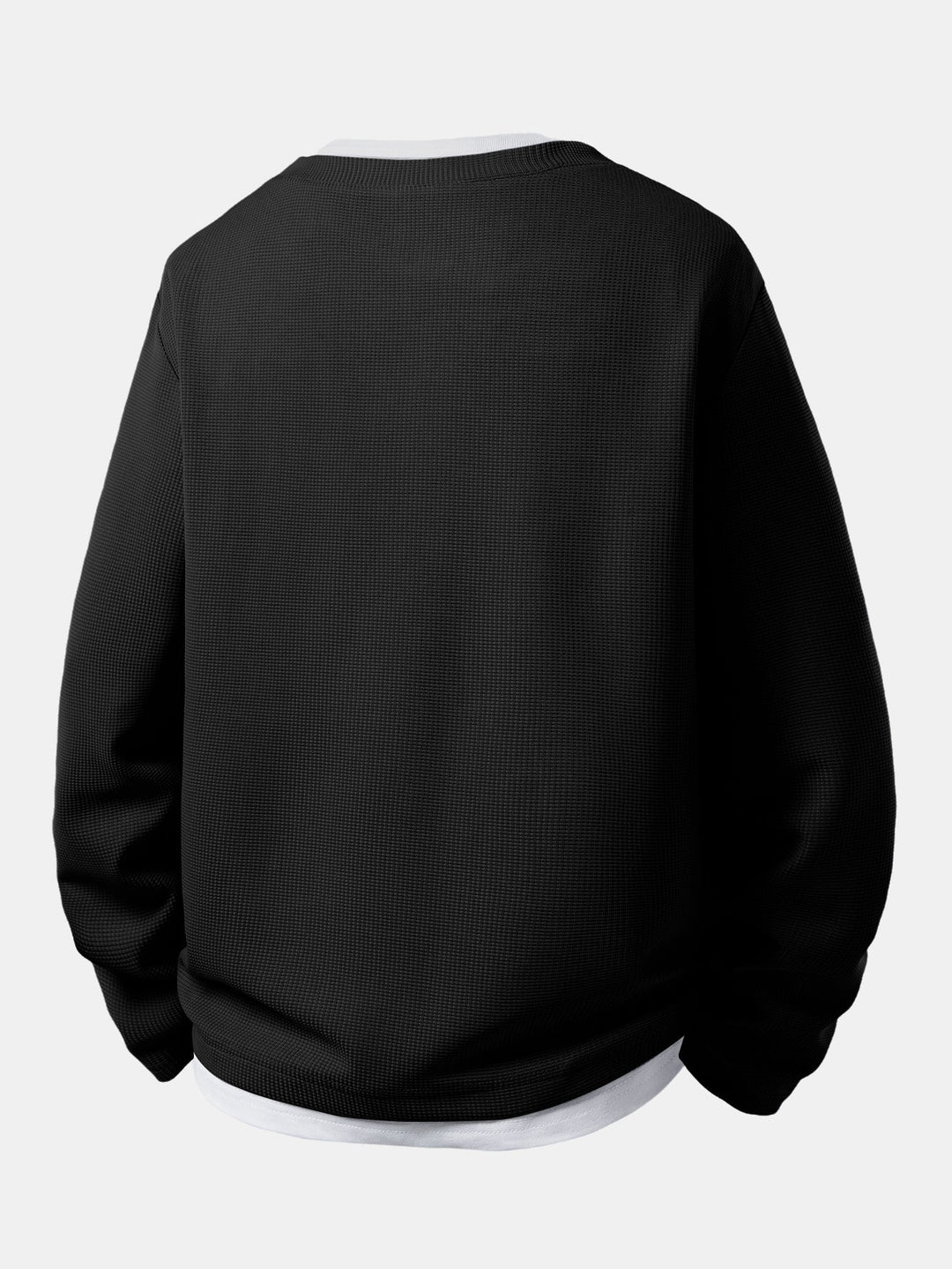 2 In 1 Henley Collar Waffle T-Shirt