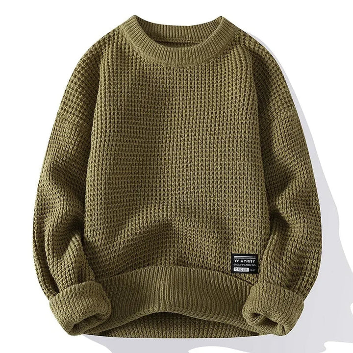 Hudson Waffle Crewneck Sweater