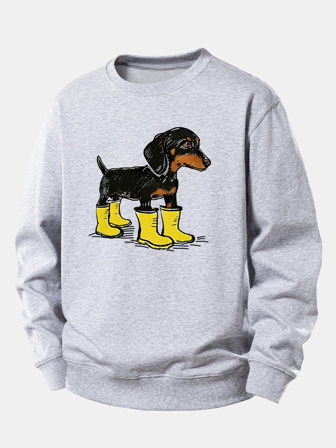 Boots Dachshund Print Relax Fit Sweatshirt
