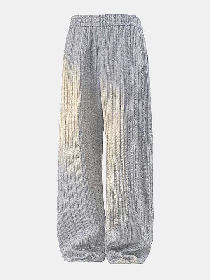 Twisted Jacquard Straight Leg Pants