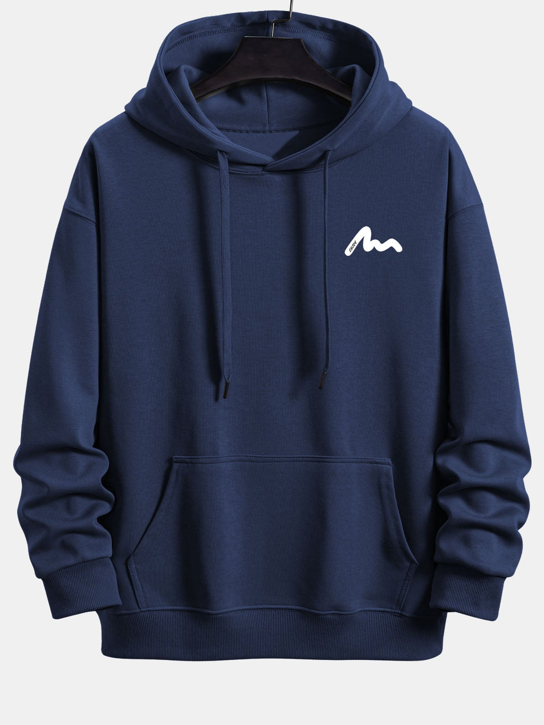 Letter Print Relax Fit Hoodie