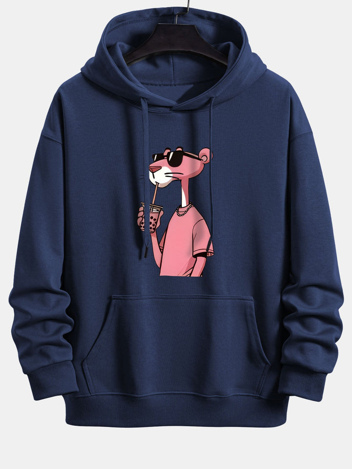 Pink Panther Print Relax Fit Hoodie