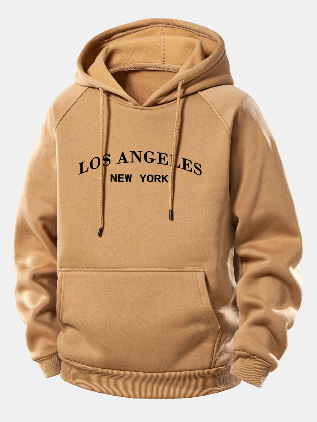 Los Angeles Print Drawstring Hoodie