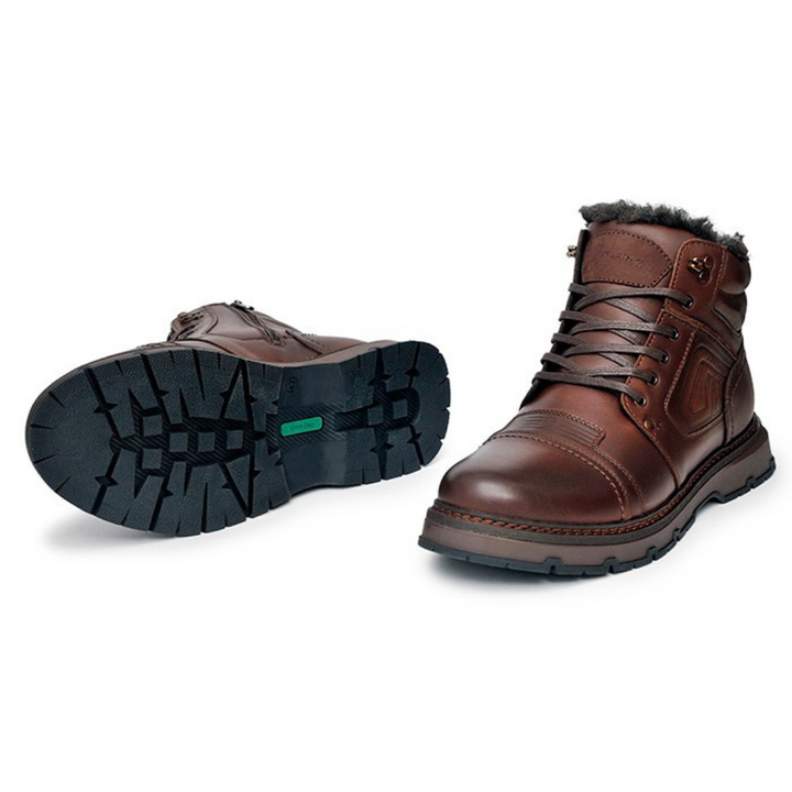 Men’s Winter Boots in Genuine Brown Leather